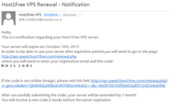 Host1Free 为防VPS闲置再出狠招:每月续期一次 的插图