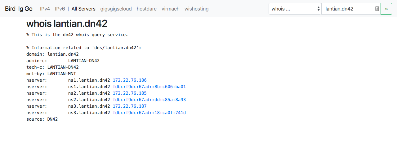 WHOIS 查询域名